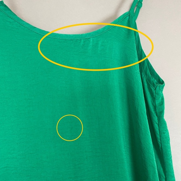 Sadie & Sage Maxi Slip Dress Green Relaxed Fit Summer Vacation Breezy Size Small - Picture 9 of 11